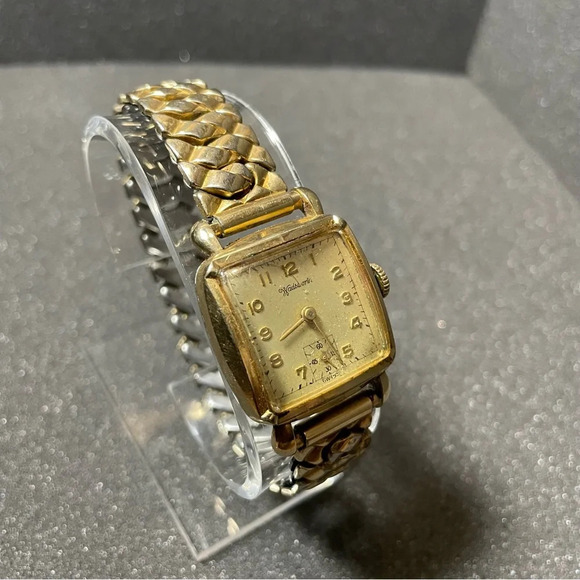 vintage wadsworth Swiss Mechanical Wind Up Watch 10K R.G.P Working - Picture 3 of 6